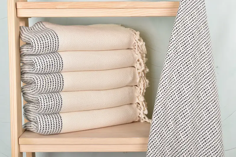Christmas Favors, Bridesmaid Gift, Large Turkish Towel, Beach Size Towel, 70x40 Cotton Diamond Towel, Absorbent Turkish towel, Friends Beach Towel - 2