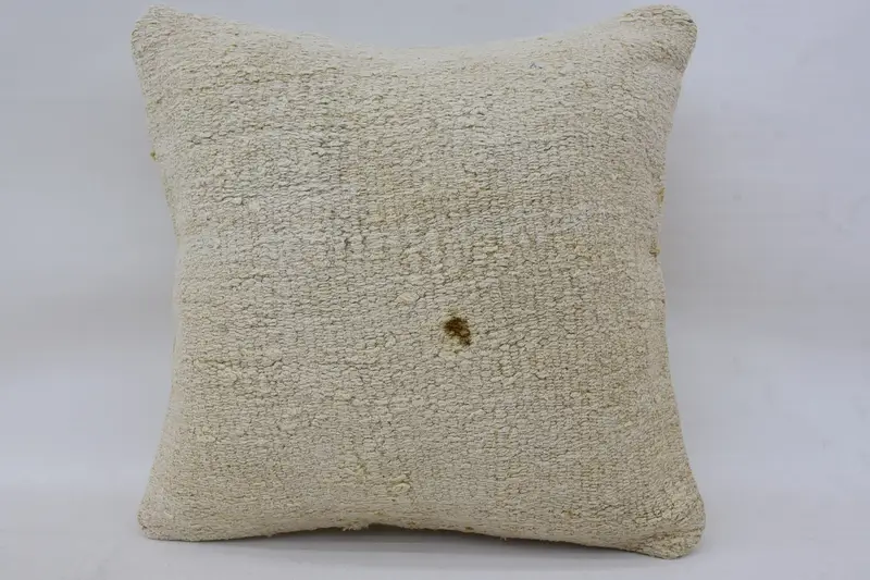 Outdoor Cushion, Pillow for Couch, Gift Pillow, Kilim Cushion Sham, Pillow Cover, 16x16 White Pillow Case, Armchair Cushion Case - 1