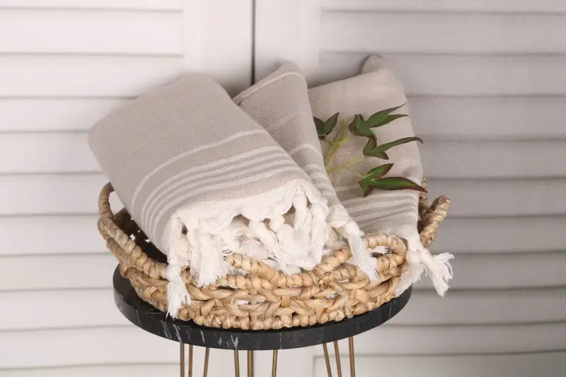 Monogram Towels, Personalized Hand Towel, Bathroom Towel, 32x16 Cotton Diamond Towel, Personalized Kitchen Towel, Turkish Towel Hand Towel - 5