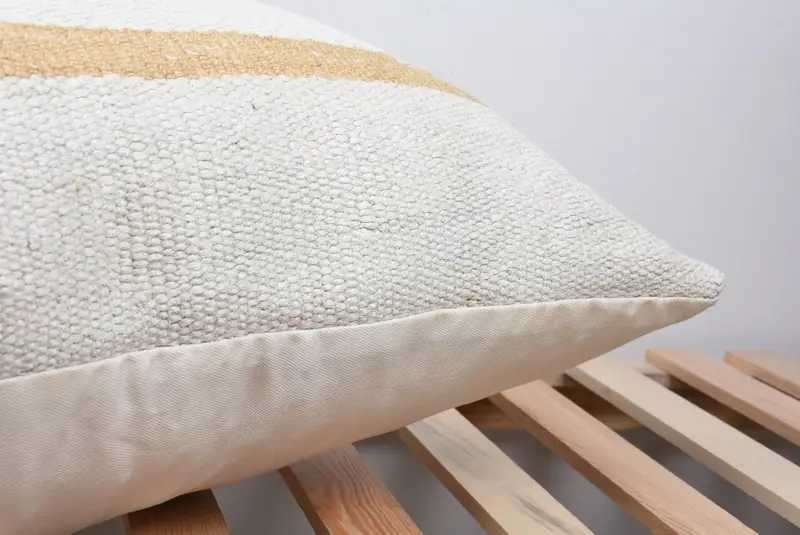 Cushion Cover, Kilim Pillow Cover, Ethnical Kilim Rug Pillow, Garden Pillow, Boho Pillow, 20x28 White Pillow Cover, Boho Chic Cushion - 7