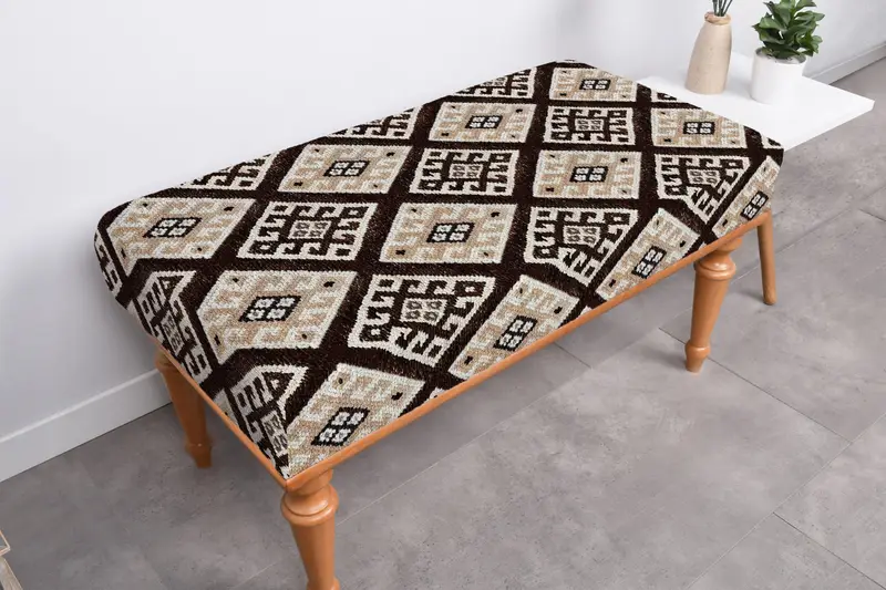 Modern Scandinavian Ottoman, Versatile Modular Seating for Bedroom