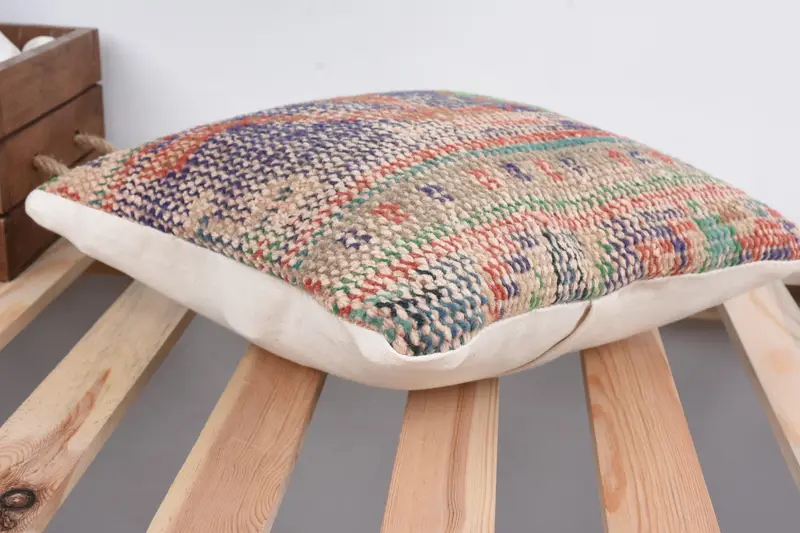 Pillow Cover, Vintage Kilim Pillow, Garden Cushion, Kilim Pillow Cover, Shabby Chic Pillow, Turkish Pillow, 12x12 Red Cushion Cover - 6