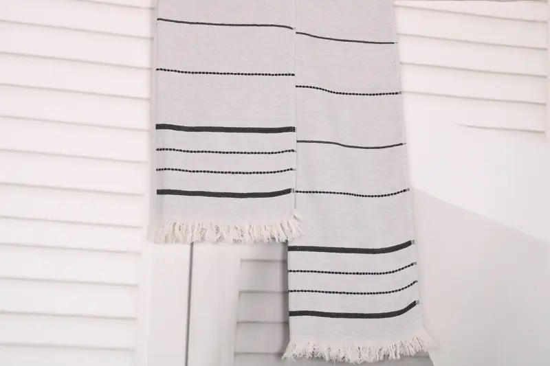 Best Friend Gift Ideas, Wedding Favors, 36x18 Cotton Striped Towel, Bachelorette Party Gifts For Bride, Monogrammed Hand Towel, Bridesmaid Gifts - 8