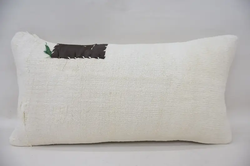 Oriental Cushion Cover, Kilim Pillow, Pillow for Couch, Pillow, Muted Cushion Case, Antique Pillows, Wholesale Cushion, 12x24 White Cushion Cover - 4