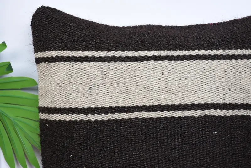 Wholesale Pillow, Throw Kilim Pillow, Yoga Pillow Cover, Sofa Pillow, Gift Pillow, Cushion Case, 12x12 Black Pillow Cover, Handmade Kilim Cushion - 2