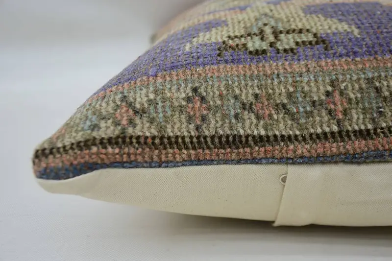 Turkish Corner Cushion Cover, Home Decor Pillow, Pillow for Sofa, Farmhouse Pillow Sham, Vintage Kilim Pillow, Pillow Sham, 16x24 Red Pillow Case - 5