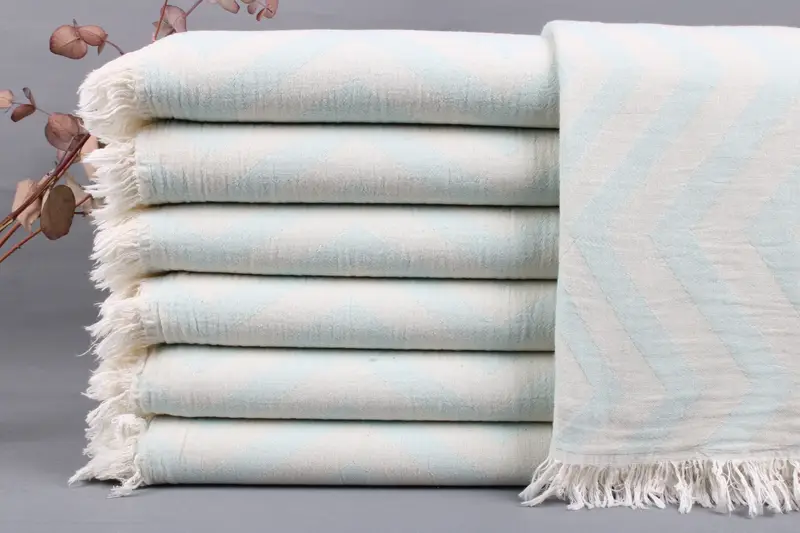 Organic Cotton Towel Beige, Bath Towel, Handwoven Turkish Towel, 34x71 Inches