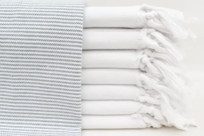 Turkish Towel Hand Towel, Spa Towel, Towel With Name, 40x18 Cotton Striped Towel, Custom Hand Towel, Unique Gift, Turkish Hand Towel, Holiday Towel - 1