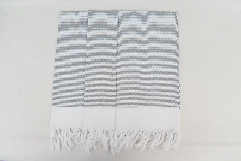 Turkish Towel Hand Towel, Spa Towel, Towel With Name, 40x18 Cotton Striped Towel, Custom Hand Towel, Unique Gift, Turkish Hand Towel, Holiday Towel - 7