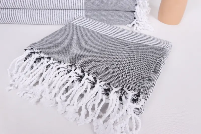 Bridesmaid Favors, Custom Name Towel, 70x40 Cotton Striped Towel, Turkish bath towel, Custom Wedding Towel, Bridesmaid Gifts, Gift For Her - 5