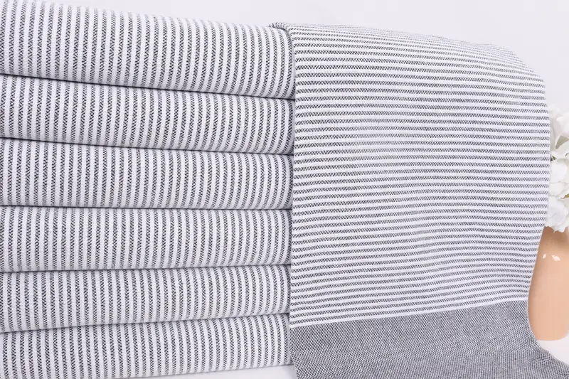 Bridesmaid Favors, Custom Name Towel, 70x40 Cotton Striped Towel, Turkish bath towel, Custom Wedding Towel, Bridesmaid Gifts, Gift For Her - 2