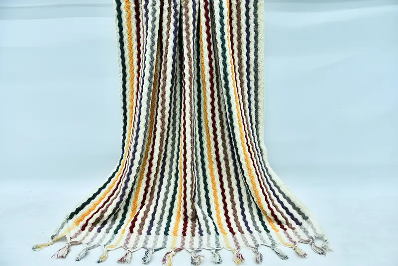 70x40 Cotton Pom Pom Zigzag Design Towel, Custom Towel, Towel With Name, Sand-Resistant Peshtemal, Sand-free towel, Beach Towel Bulk, Memorial Gift - 8