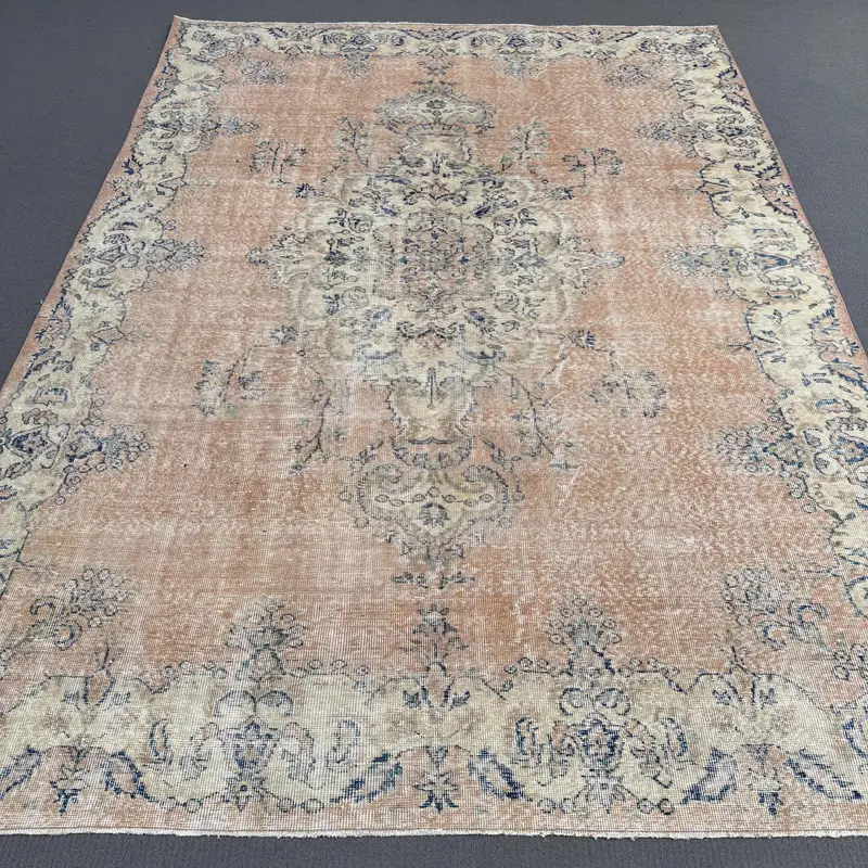 Orange & Blue Ombré Rug, 0.6x9.7 ft Chic Decor