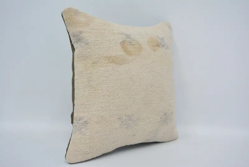 Outdoor Bolster Pillow, Pillow Case, Interior Designer Pillow, Boho Pillow Sham Cover, Gift Pillow, 14x14 White Pillow Cover - 3