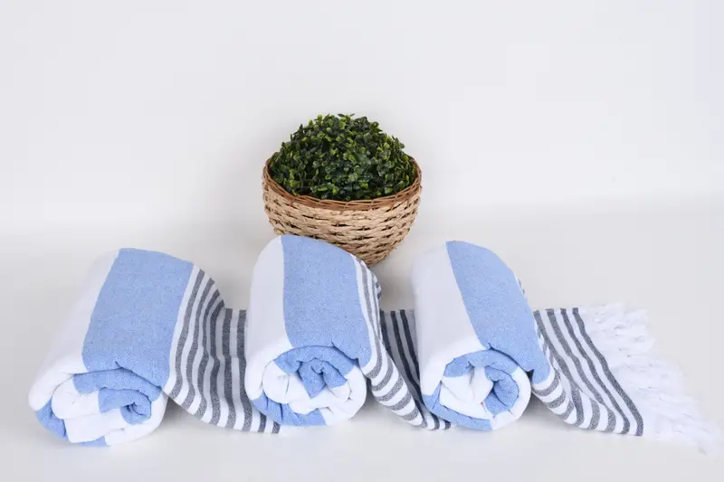 Housewarming Gift, Travel towel, Bachelorette Party Favor, 68x36 Cotton Striped Terry Towel, Beach Size Towel, Custom Beach Towel, Turkish towel - 8