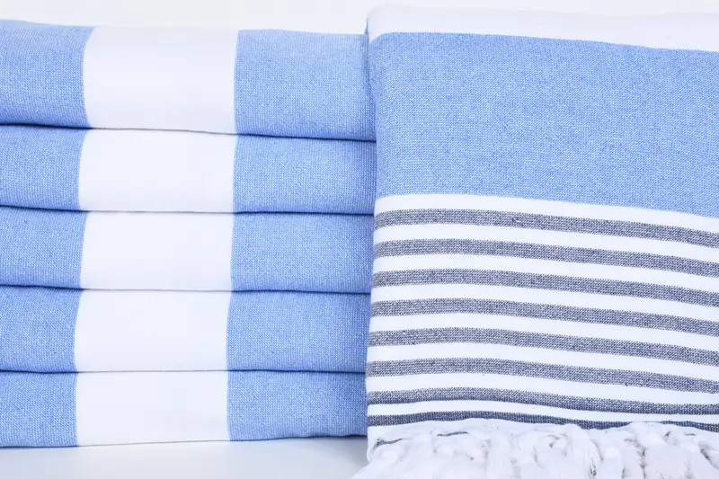 Housewarming Gift, Travel towel, Bachelorette Party Favor, 68x36 Cotton Striped Terry Towel, Beach Size Towel, Custom Beach Towel, Turkish towel - 1