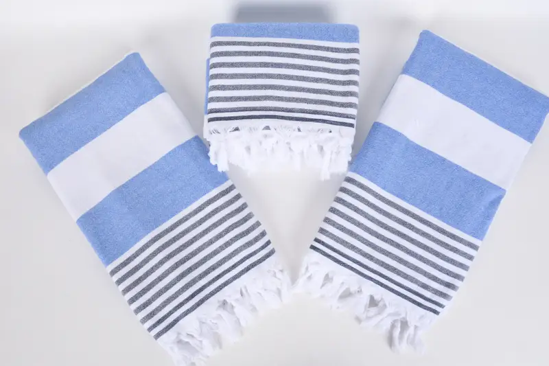 Housewarming Gift, Travel towel, Bachelorette Party Favor, 68x36 Cotton Striped Terry Towel, Beach Size Towel, Custom Beach Towel, Turkish towel - 6