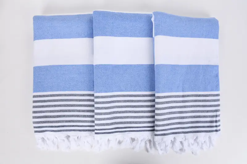 Housewarming Gift, Travel towel, Bachelorette Party Favor, 68x36 Cotton Striped Terry Towel, Beach Size Towel, Custom Beach Towel, Turkish towel - 7