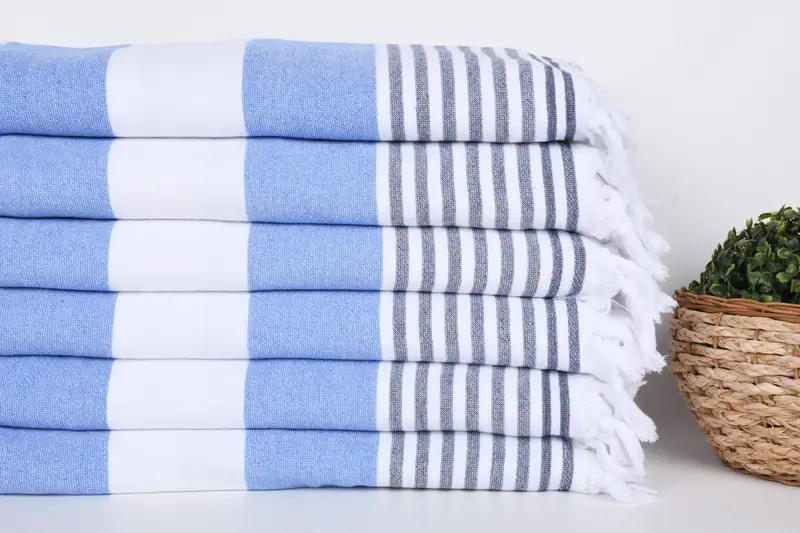 Housewarming Gift, Travel towel, Bachelorette Party Favor, 68x36 Cotton Striped Terry Towel, Beach Size Towel, Custom Beach Towel, Turkish towel - 2