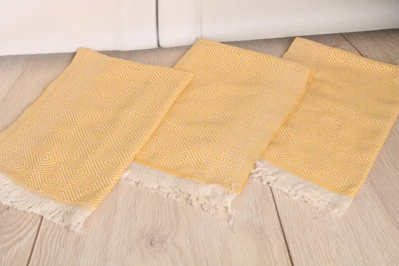 Bathroom Towels, Custom Wedding Gifts, Hand Size Towels, Monogram Towels, Wedding Gift, Personalized Kitchen Towel, 36x20 Cotton Diamond Towel - 6
