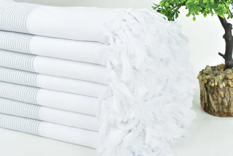 Quick-Dry Beach Towel, Mother Of The Groom Gift, 70x40 Cotton Striped Towel, Family Gift Basket, Gift For Her, Bachelorette Party Decorations - 3