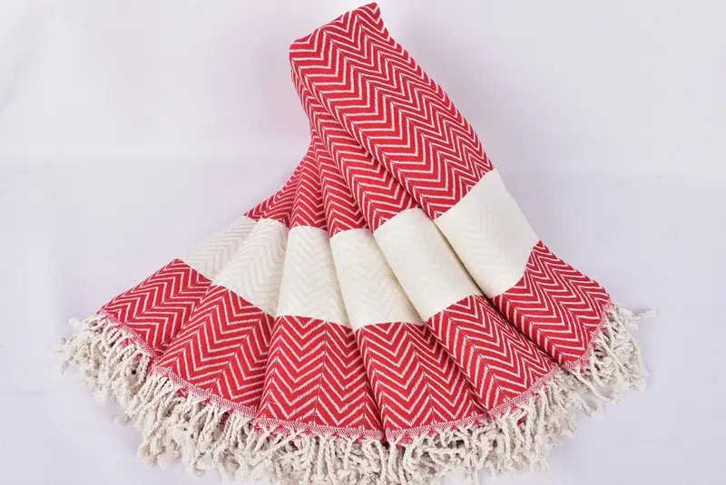 Personalized Towel, Gift For Coworker, 70x40 Cotton Zig zag Towel, Luxury Turkish Bath Towel, Bachelor Gifts, Wedding Towel, Peshtemal Towel - 4