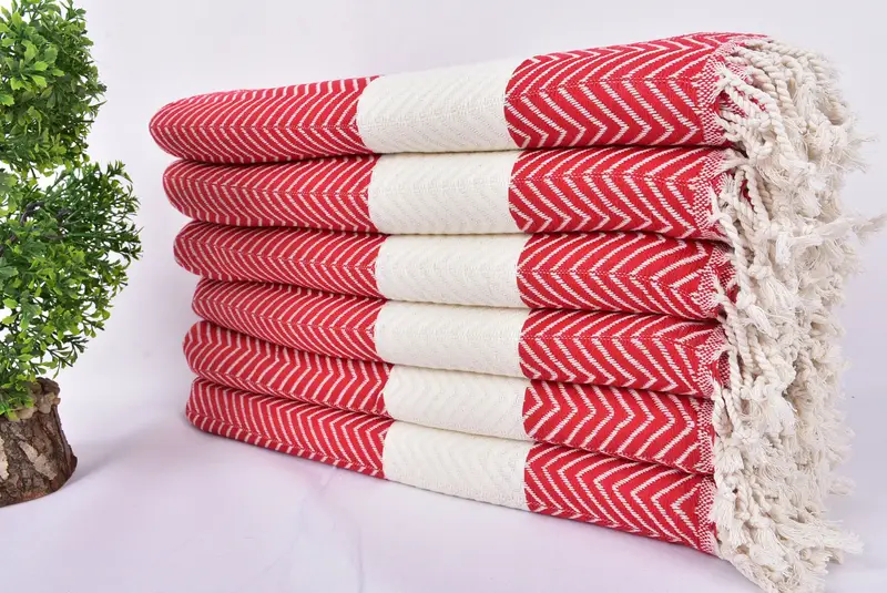 Personalized Towel, Gift For Coworker, 70x40 Cotton Zig zag Towel, Luxury Turkish Bath Towel, Bachelor Gifts, Wedding Towel, Peshtemal Towel - 3