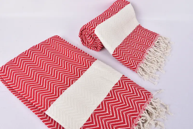 Personalized Towel, Gift For Coworker, 70x40 Cotton Zig zag Towel, Luxury Turkish Bath Towel, Bachelor Gifts, Wedding Towel, Peshtemal Towel - 7