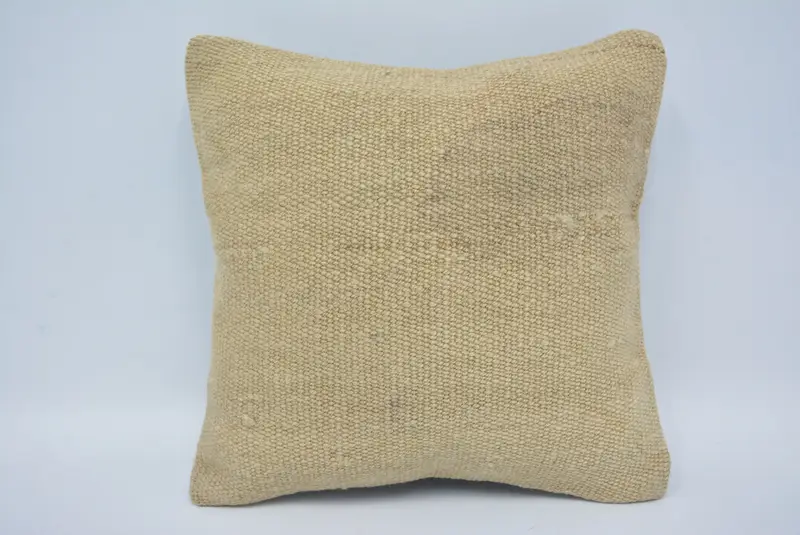 Vintage Kilim Pillow Cushion, 12x12 Beige Pillow Case, Vintage Kilim Pillow Pillow Cover, Kilim Pillow, Vintage Pillow, Gift Pillow, Cushion - 1
