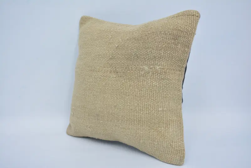 Vintage Kilim Pillow Cushion, 12x12 Beige Pillow Case, Vintage Kilim Pillow Pillow Cover, Kilim Pillow, Vintage Pillow, Gift Pillow, Cushion - 4