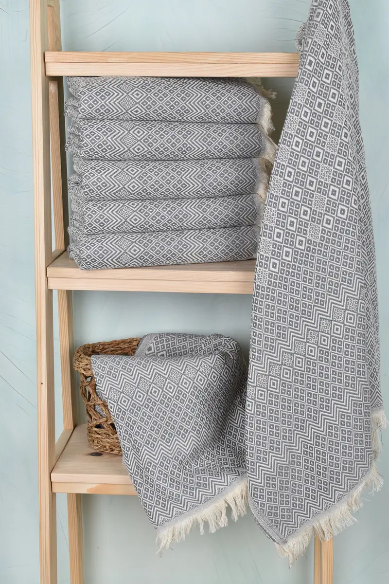 Personalized Wedding Gift, Towel With Name, Spa Towel, Gym Towel, 70x40 Cotton Diamond Towel, Travel Towel, Bath towel, Home Decor Gifts, Gift Towel - 3