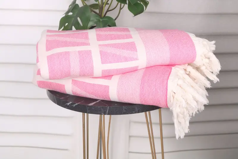 Turkish Towel Set, Guest Towel, Valentines Day Gift Idea, Organic Turkish towel, Monogram Beach Towel, Cotton towel, 70x34 Cotton Patterned Towel - 4