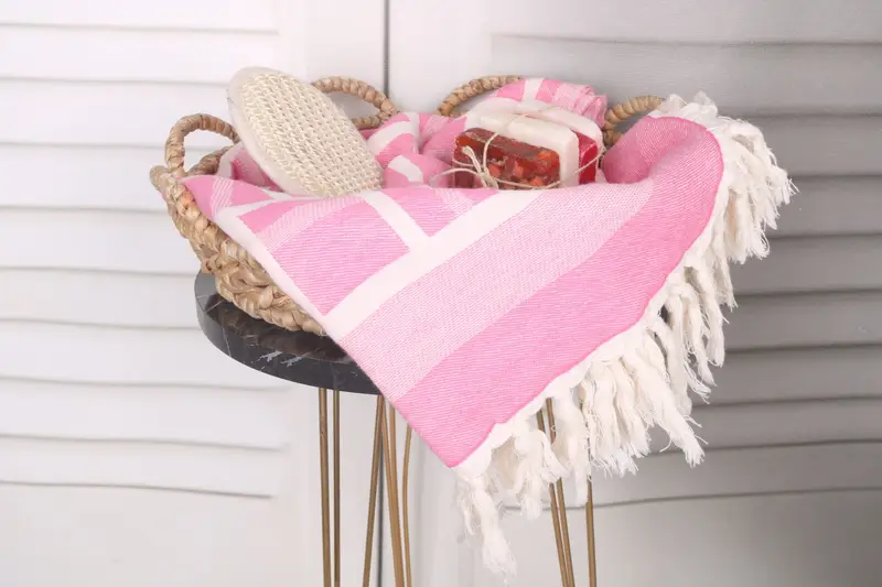 Turkish Towel Set, Guest Towel, Valentines Day Gift Idea, Organic Turkish towel, Monogram Beach Towel, Cotton towel, 70x34 Cotton Patterned Towel - 3