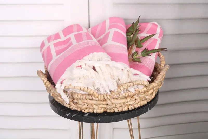 Turkish Towel Set, Guest Towel, Valentines Day Gift Idea, Organic Turkish towel, Monogram Beach Towel, Cotton towel, 70x34 Cotton Patterned Towel - 6