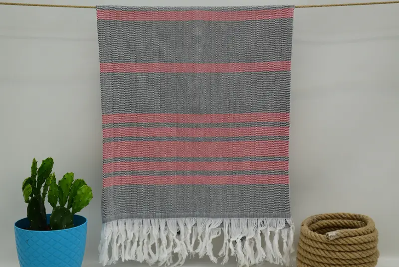 Hammam towel, Gym Towel, Personalized Beach Towel, 64x40 Cotton Chevron Towel, Christmas Gift, Peshtemal Towel, Beach Theme Bachelorette Party Gifts - 7