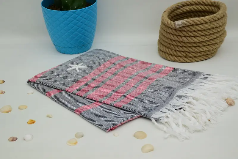 Hammam towel, Gym Towel, Personalized Beach Towel, 64x40 Cotton Chevron Towel, Christmas Gift, Peshtemal Towel, Beach Theme Bachelorette Party Gifts - 4