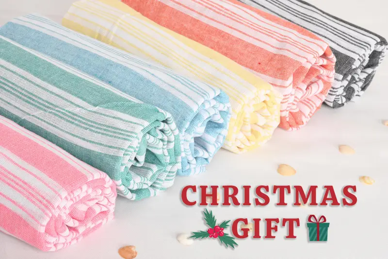 Personalized Turkish Cotton Towel Beige, Beach & Tropical, 37x65 Inches