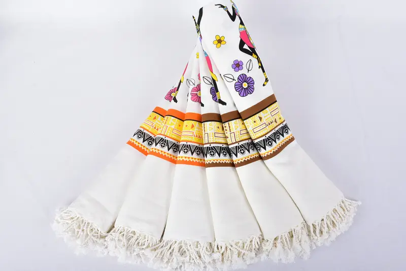 Monogram Turkish Towel, Home Decor Gifts, Bachelorette Party Favor, Kids Beach Towel, Lightweight towel, 70x40 Cotton Indian Girls Patterned Towel - 5