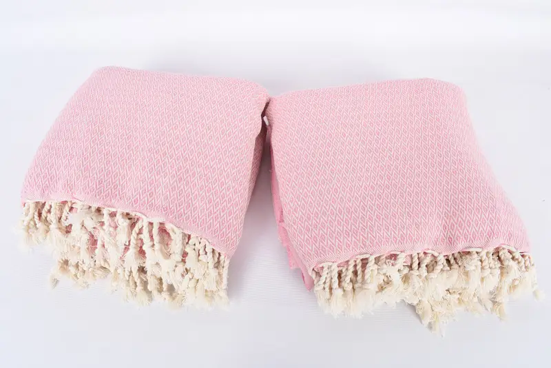 Bachelor Gift, Turkish Bedcover, Throw Blanket Couch, 96x80 Cotton Diamond Towel, Turkish Cotton Throw Blanket, Personalized Gifts, Monogram Blanket - 6