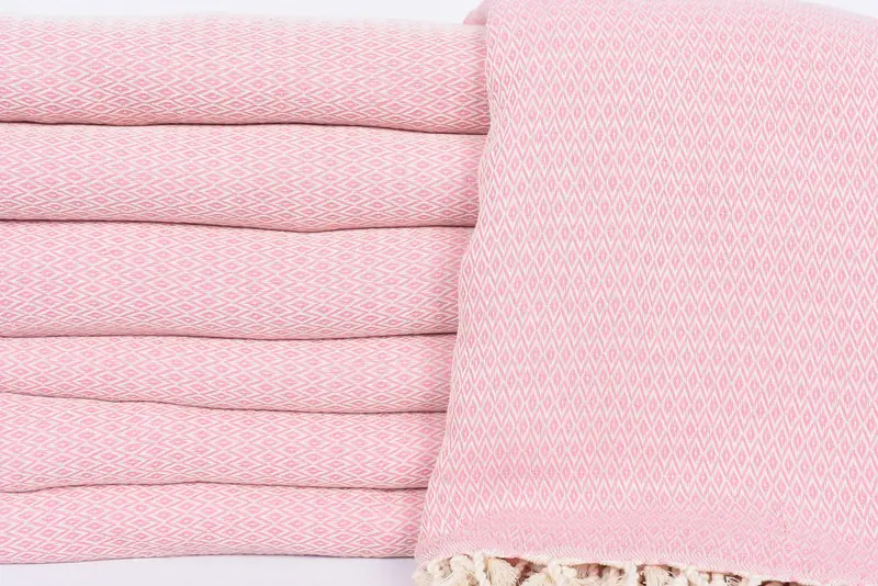 Bachelor Gift, Turkish Bedcover, Throw Blanket Couch, 96x80 Cotton Diamond Towel, Turkish Cotton Throw Blanket, Personalized Gifts, Monogram Blanket - 2