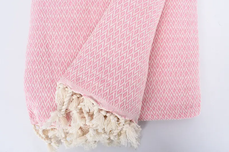 Bachelor Gift, Turkish Bedcover, Throw Blanket Couch, 96x80 Cotton Diamond Towel, Turkish Cotton Throw Blanket, Personalized Gifts, Monogram Blanket - 8