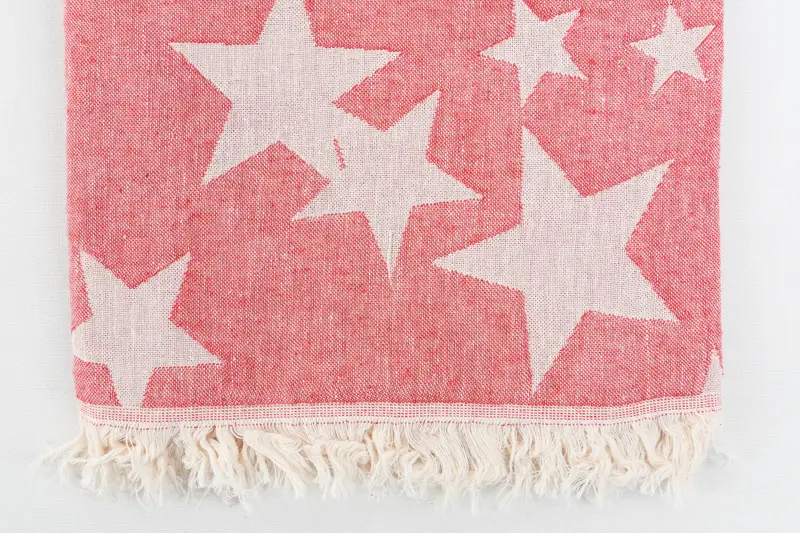 Absorbent towel, Bachelor Party Gifts, Guest Towel, Housewarming Gift, Custom Beach Towel, Turkish hand towel, 76x40 Cotton Star Patterned Towel - 5