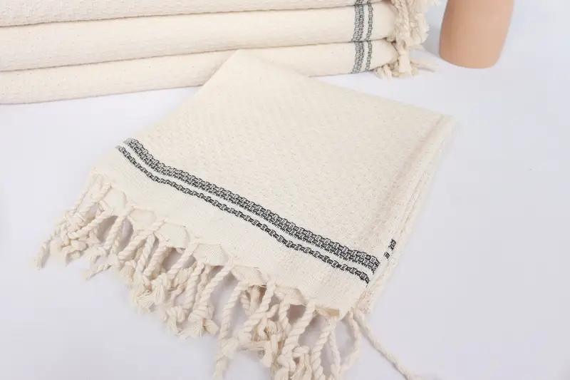 Wedding Gift Ideas, 38x18 Cotton Striped Towel, Personalized Hand Towel, Personalized Gifts, Bridesmaid Gifts, Home Decor Gifts, Organic Tea Towel - 5