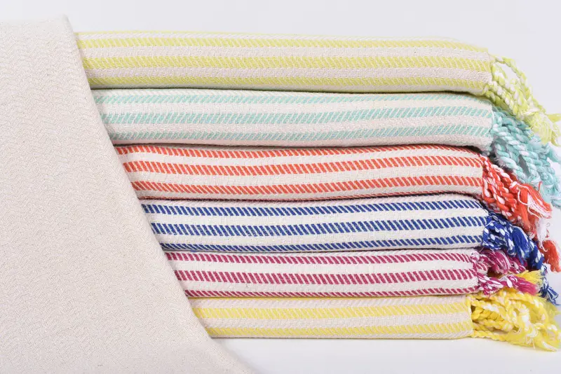 Quick-Dry Beach Towel, 68x40 Cotton Chevron Towel, Organic Cotton Towel, Guest Towel, Home Decor Gifts, Wedding Gift For Bride, Thin towel - 1