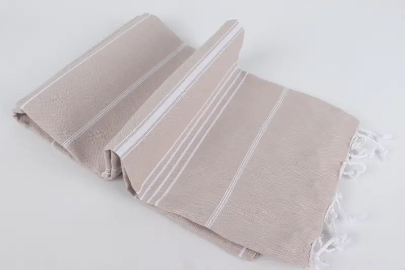 Unique Gift, Lightweight towel, Quick-drying cotton Turkish beach towel, Monogram Turkish Towel, Turkish beach towel, 70x40 Cotton Striped Towel - 6