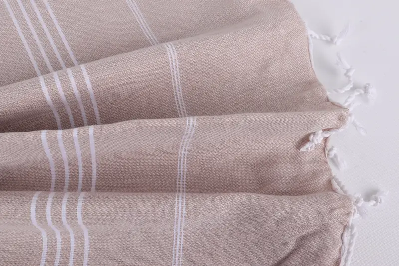 Unique Gift, Lightweight towel, Quick-drying cotton Turkish beach towel, Monogram Turkish Towel, Turkish beach towel, 70x40 Cotton Striped Towel - 8