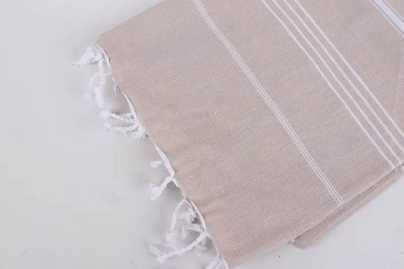 Unique Gift, Lightweight towel, Quick-drying cotton Turkish beach towel, Monogram Turkish Towel, Turkish beach towel, 70x40 Cotton Striped Towel - 7