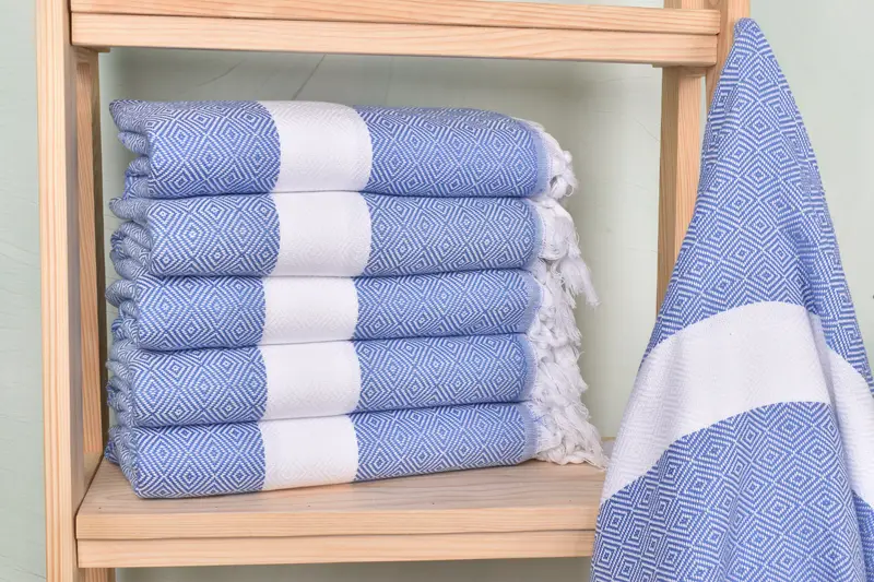 70x40 Cotton Diamond Towel, Guest Towel, Absorbent towel, Lightweight towel, Bachelorette Party Favors, Customized Turkish Towel, Memorial Gift - 1