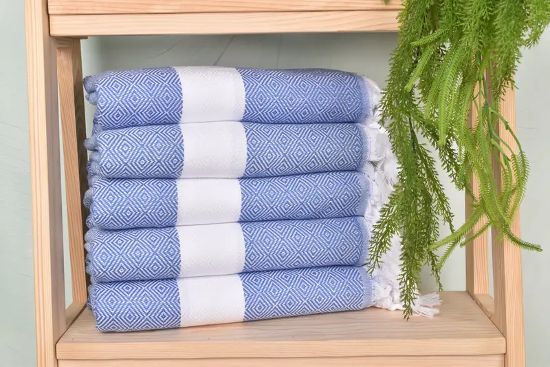 70x40 Cotton Diamond Towel, Guest Towel, Absorbent towel, Lightweight towel, Bachelorette Party Favors, Customized Turkish Towel, Memorial Gift - 2