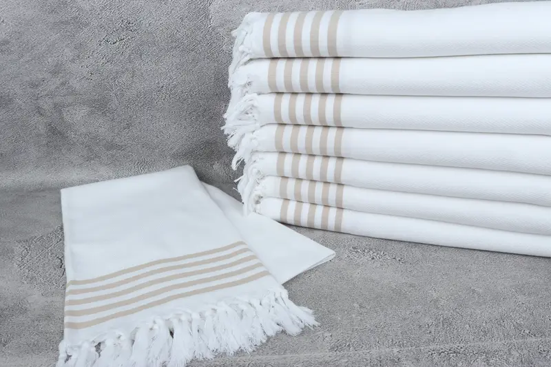 Bridal Shower Gift, Home Decor Gifts, Personalized Turkish Towel, Luxury Beach Towel, 70x40 Cotton Striped Towel, Bachelorette Party Favors Beach - 2